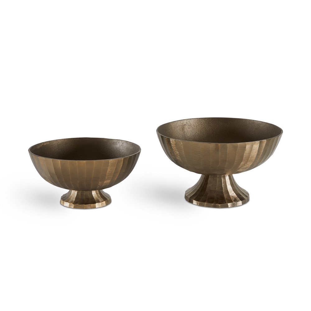 Decorative Bowls (Set of 2): Antique Brass
